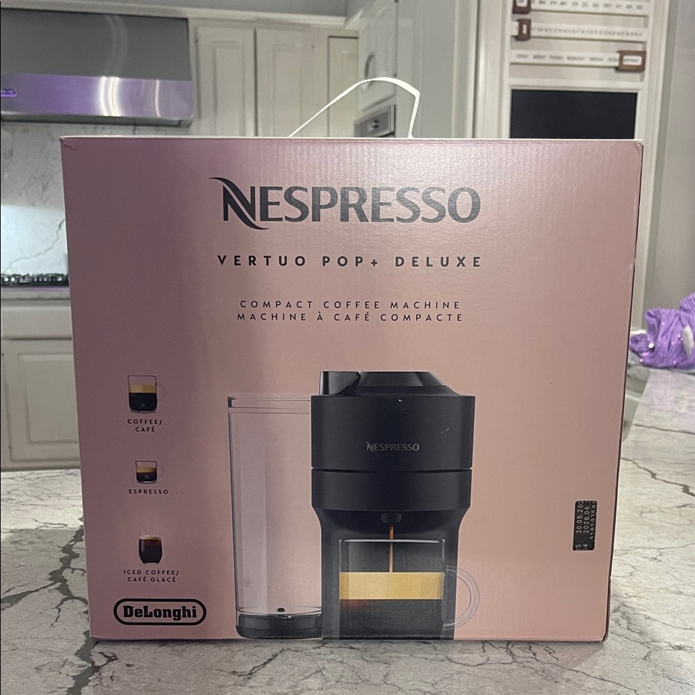 Nespresso Vertuo Pop+ Deluxe in Black and Silver